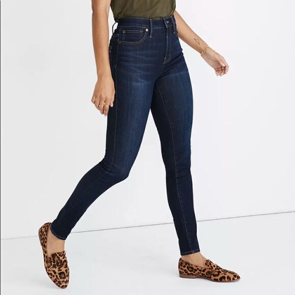 NWT Madewell Curvy High-Rise Skinny Jeans in Larkspur: TENCEL Denim Edition - Picture 2 of 11